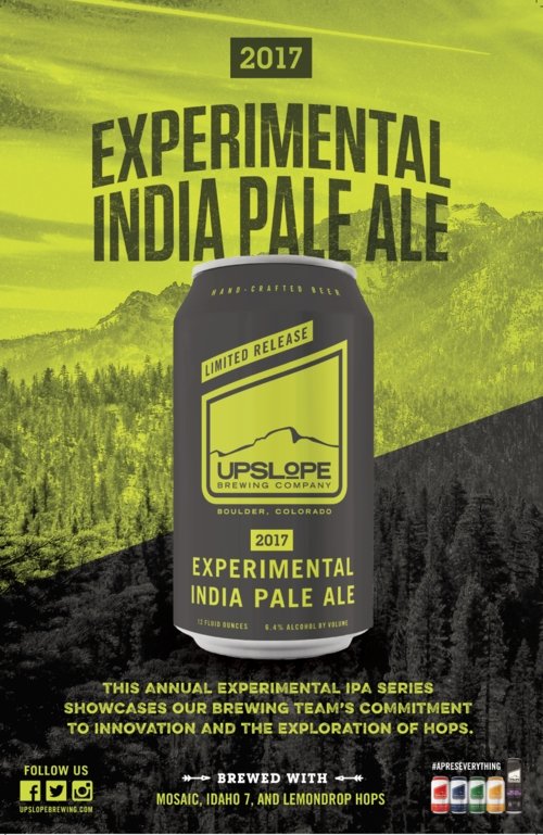 Après Ski Beers: Upslope's 2017 Experimental India Pale Ale