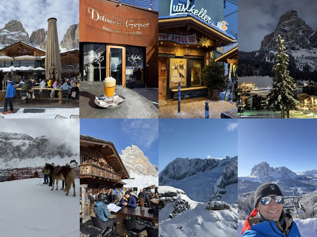Skiing in the Dolomites