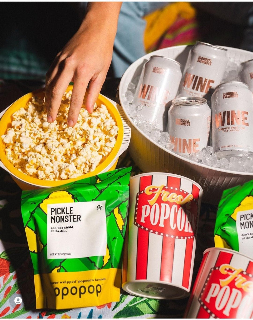 The Perfect Pairing: Rosé Wine With Pickle Flavored Popcorn?