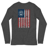 All About Après Distressed American Flag Long Sleeve Tee - All About Apres Ski