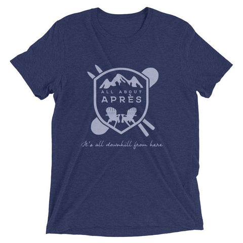 Adirondack Chair Logo Ski T-shirt- Navy - All About Apres Ski