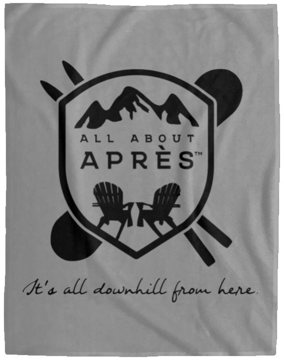 All About Après Plush Fleece Blanket - 60x80 - All About Apres Ski