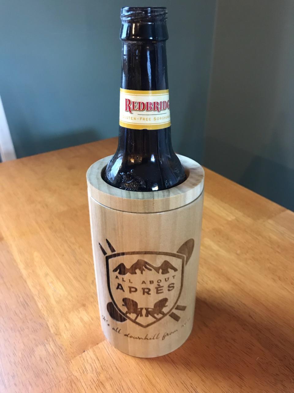 All About Après Wooden Koozie - All About Apres Ski