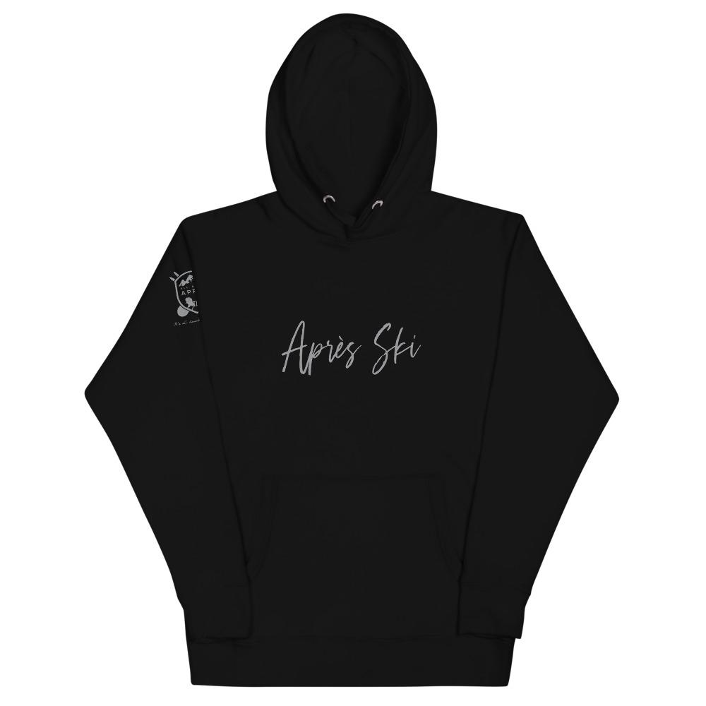 Après Ski Hoodie - Grey Script - All About Apres Ski