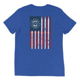 Distressed American Flag Après Ski T-Shirt - All About Apres Ski